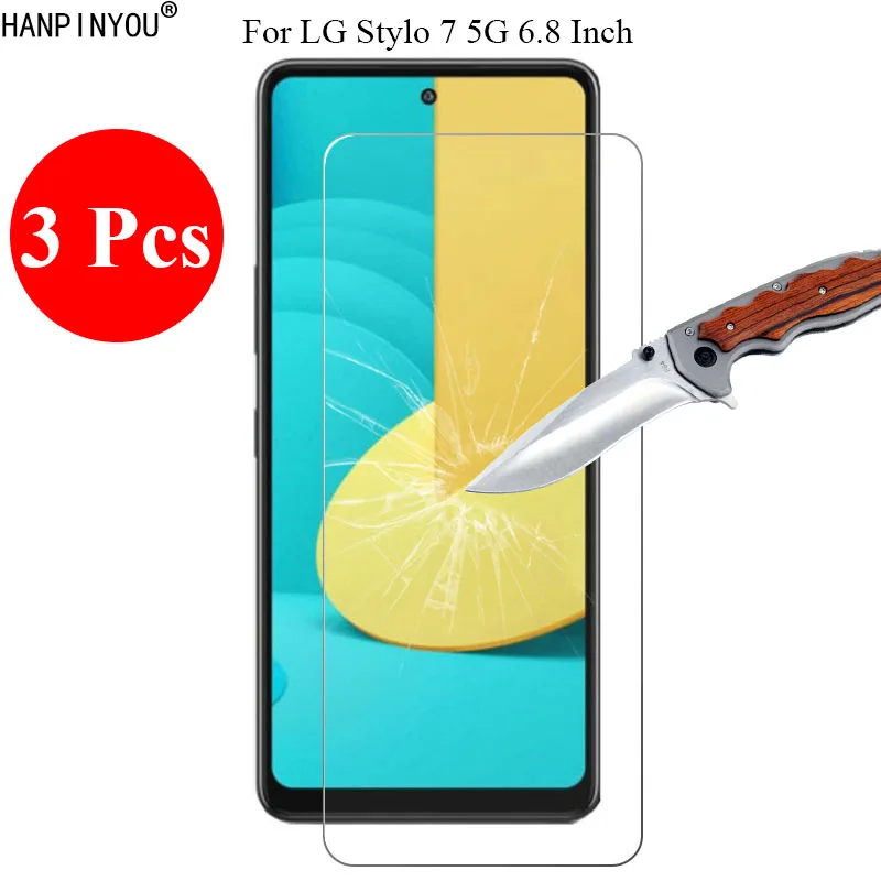 

Новое закаленное стекло 3 шт./лот 9H 2.5D, Защита экрана для LG Stylo 7 Stylo7 5G 6,8 дюйма, защитная пленка + инструменты для очистки