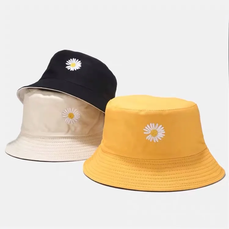 Родитель с вышитыми цветами ребенок летняя Панама двухсторонняя Солнцезащитная