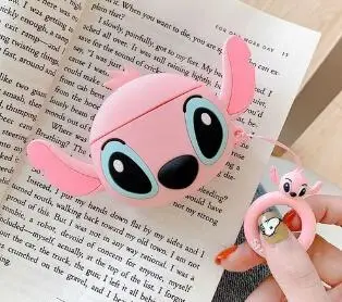 Для Airpods 2 Чехол милый мультфильм Пикачу наушники крышка для air pods чехол Bluetooth гарнитура Airpod Чехлы силиконовые Funda airpods - Цвет: 08