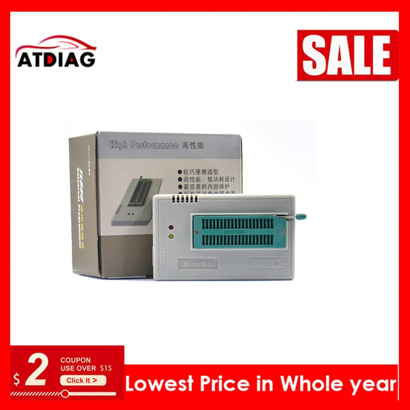 V9.0 MINI PRO TL866 II Plus USB Универсальный программатор EEPROM FLASH с адаптерами высокоскоростной программатор