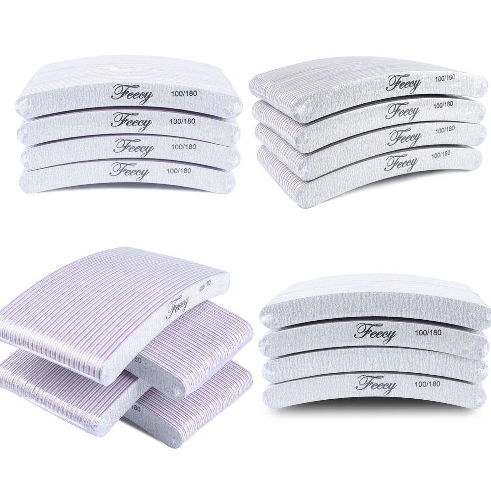 10 шт. пилки для ногтей набор 100/180 лак шлифовальный буфер пилка педикюр маникюр