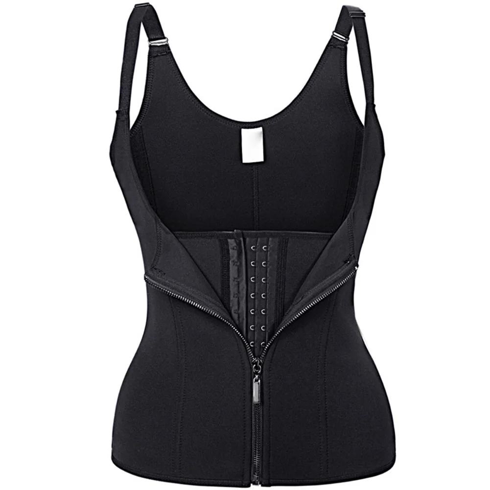 

Newest Women Corset Shapewear Waist Trimmer Fat Burning Zipper Body Shaping Slimming Top Promotion