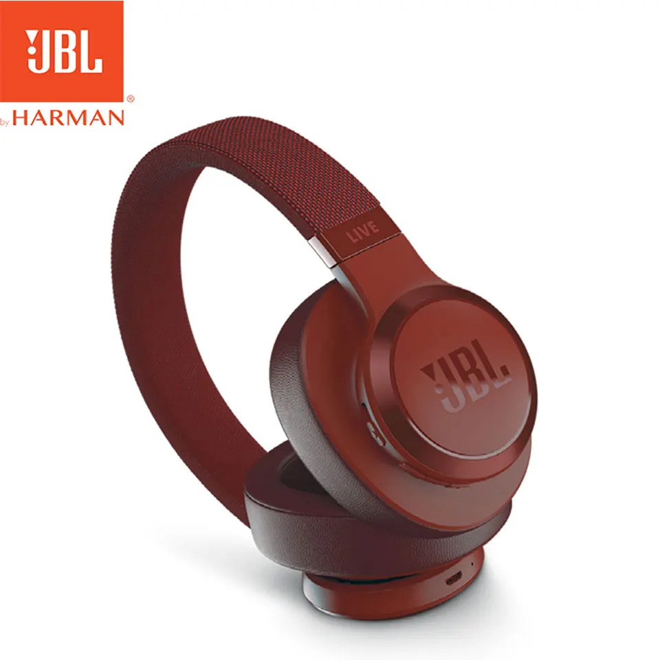 JBL Live 500BT беспроводные, с функцией Bluetooth наушники AI голосовой помощник Спортивная гарнитура 30 часов музыка Многоточечное соединение - Цвет: Красный