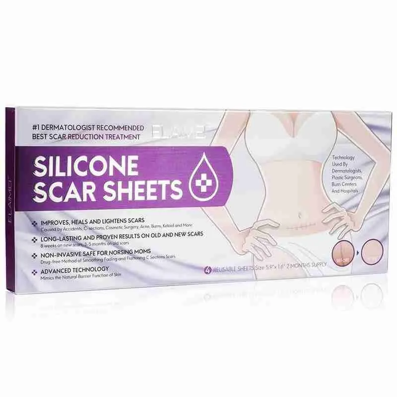Многоразовые силиконовые шрамовые листы улучшают заживление и осветляют шрамы