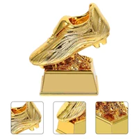 1pc versatile soccer trophy exquisite trophy decor resin football trophy