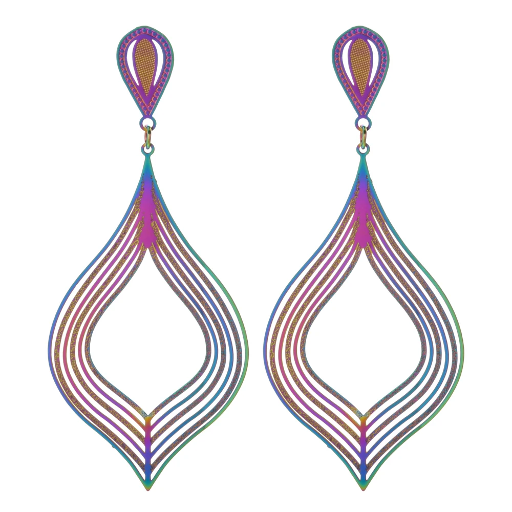 2019 новые модные темперамент серьги из нержавеющей стали подходит для