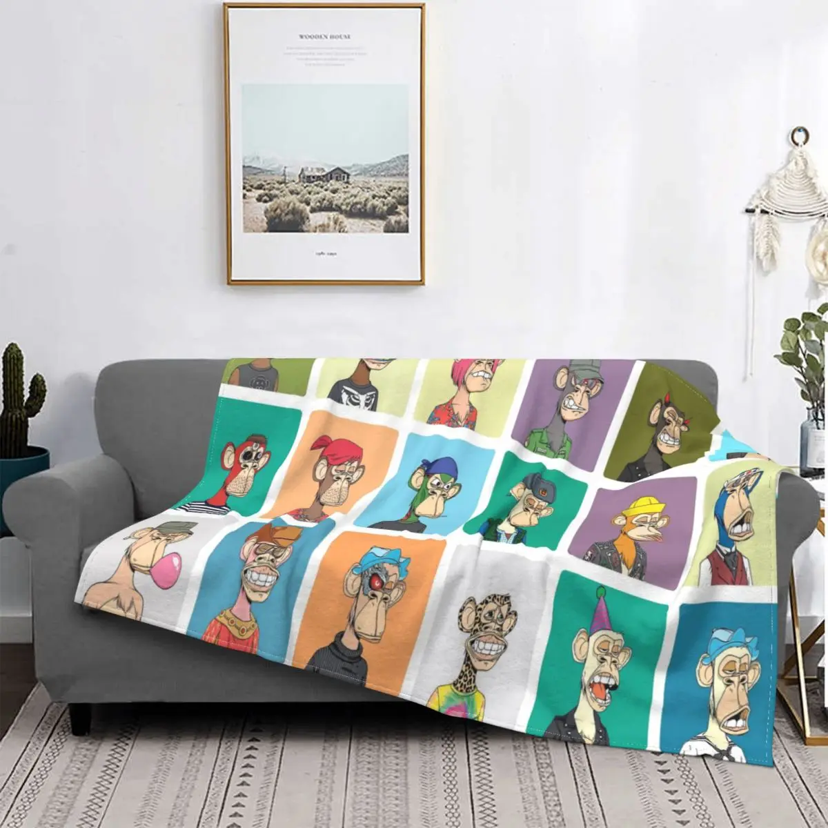 

NFT Art Blankets Coral Fleece Plush Decoration Bedroom Bedding Couch Bedspread