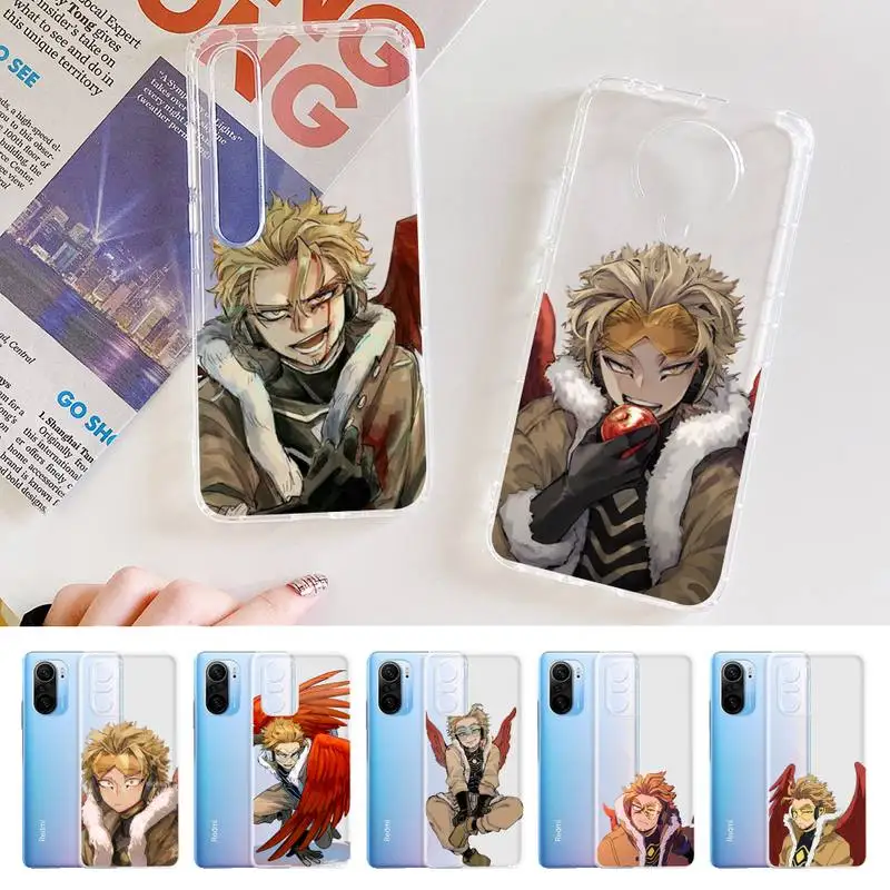 

Hawks Coat Anime My Hero Academia Phone Case For Xiaomi 10t pro 11 Note10lite Redmi 5plus 7A 8 K20pro 9A Note 9 Pro Max s 10