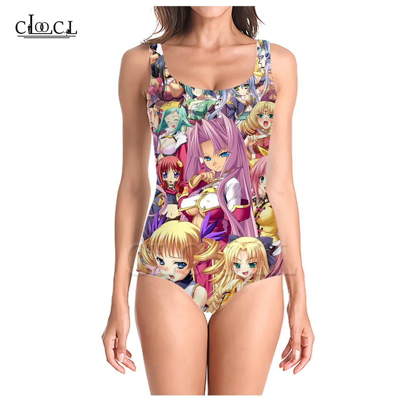 Слитный купальник CLOOCL в японском стиле аниме одежда для плавания пикантный