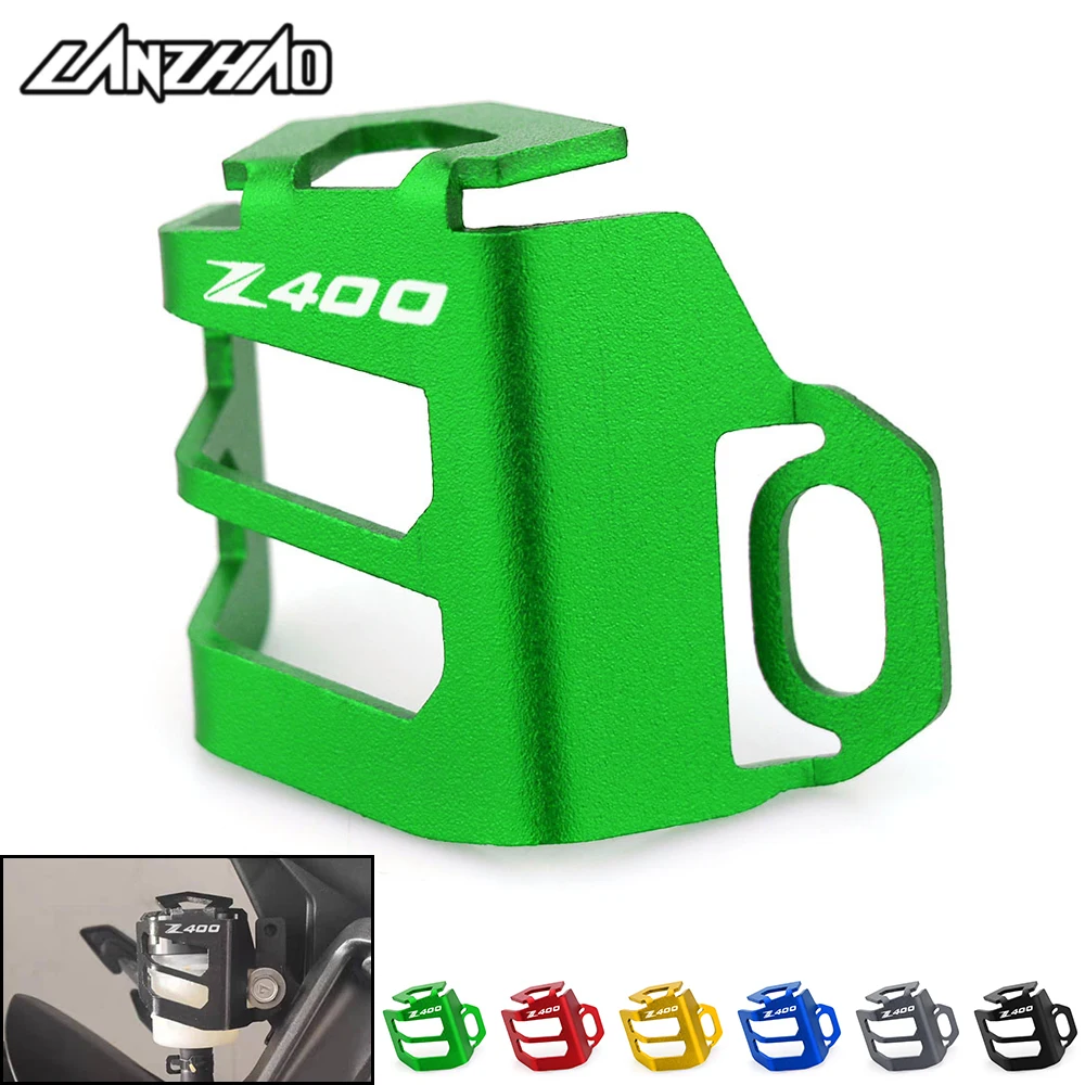 Z400 Motorcycle Rear Brake Fuel Tank Oil Cup Cover Protector Holder CNC Aluminum Accessories for Kawasaki 2017 2018 2019 | Автомобили и