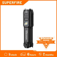 SupFire F15-T Cree XHP90 36W led flashlight Ultra Bright torch Display Zoom USB Rechargeable Multi-function for Camping Fishing