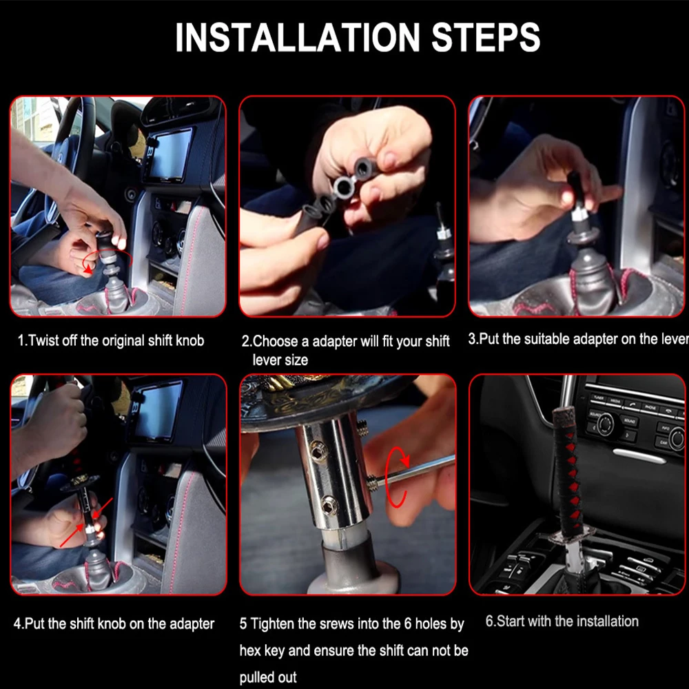 Ручка переключения передач Katana Samurai универсальная ручка с мечом в стиле JDM 150 мм/260