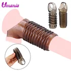 Силиконовый гибкий рукав для увеличения члена Увеличитель Члена удлинитель для задержки эякуляции кольцо для пениса взрослые секс-игрушки для мужчин