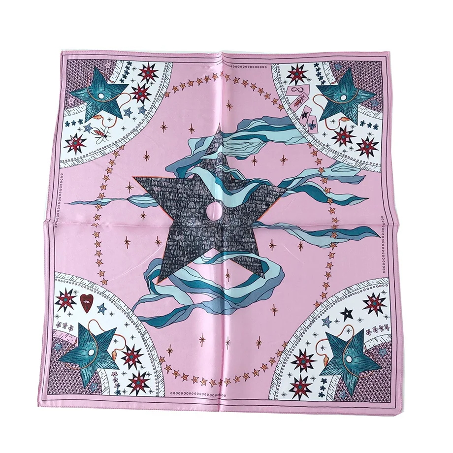 

New 100% Real Silk Scarf for Women ,Hair Bag Handle Decoration Tie Multifunction Women Scarves , Hijab Scarf Handkerchief rings