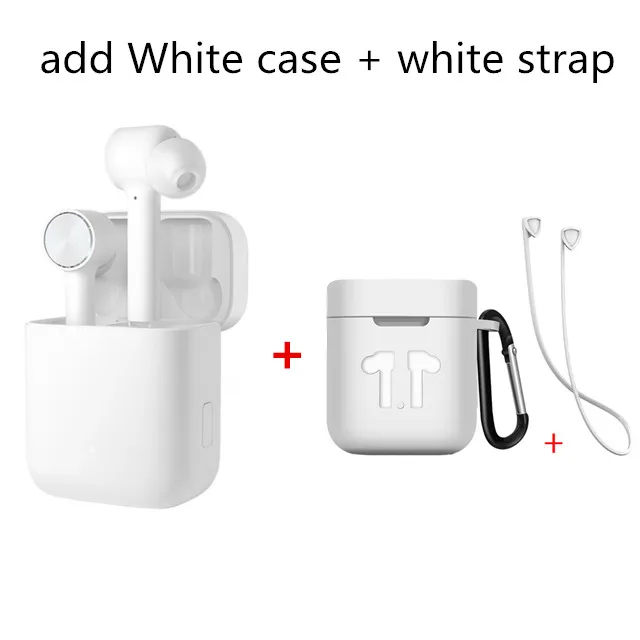 Xiaomi Air TWS гарнитура Bluetooth беспроводные наушники стерео ANC переключатель ENC автоматическая пауза Tap управление Airdots Pro - Цвет: Air add white case