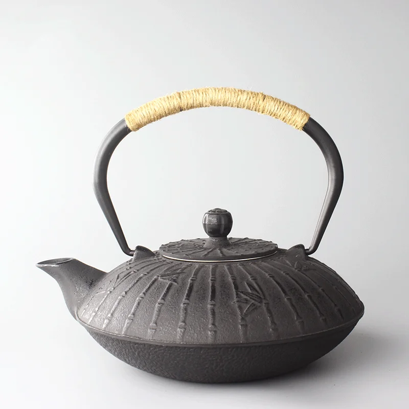 

Retro 900ml Boiled Tea Cast iron Kettle Cast Iron Teapot Pig iron Tea Pot Kung Fu Tea health Iron Pot Oxidized Uncoated