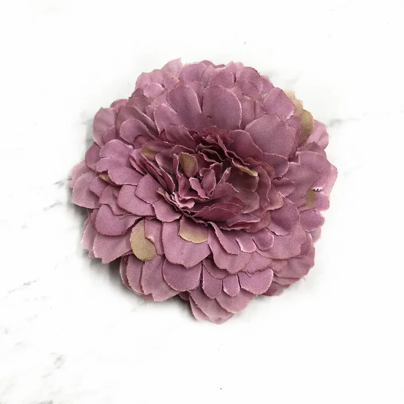 purple YOOROMER 5 шт. искусственный цветок хризантемы цветок свадьба DIY декоративный искусственный цветок украшение дома шелковая вышивка цветок - Цвет: purple
