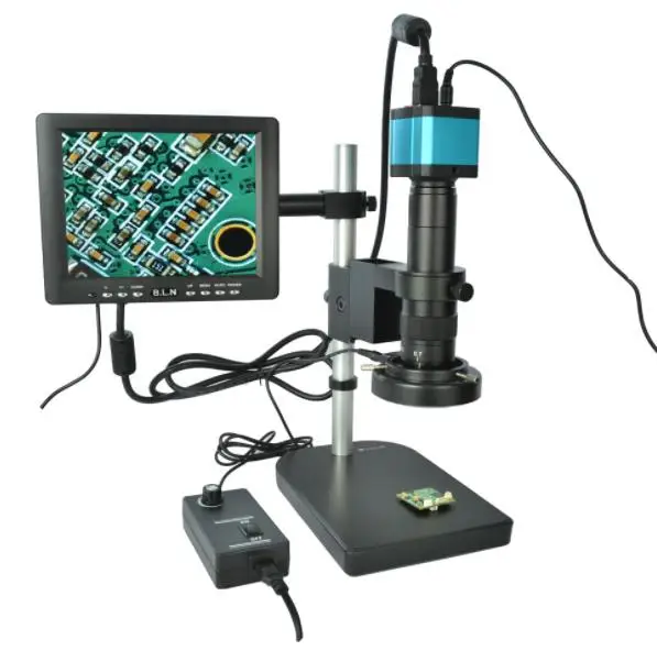 

Цифровой промышленный микроскоп 14MP 180X HDMI USB комплект объектива с зумом для камеры