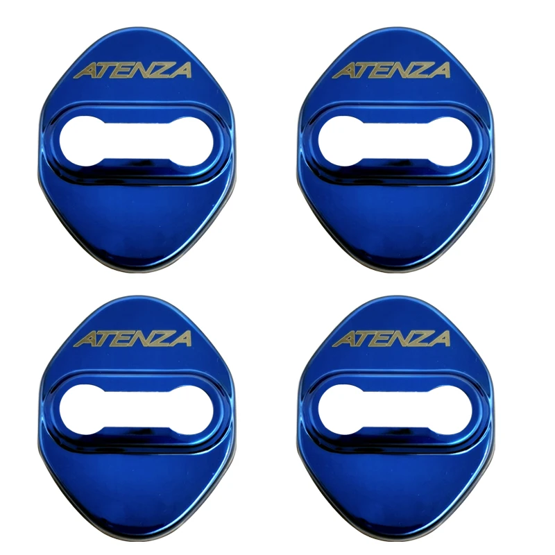 FLYJ 4 шт. замок двери автомобиля стикер крышка защищает крышку пряжки для Mazda CX 3 5 8 9