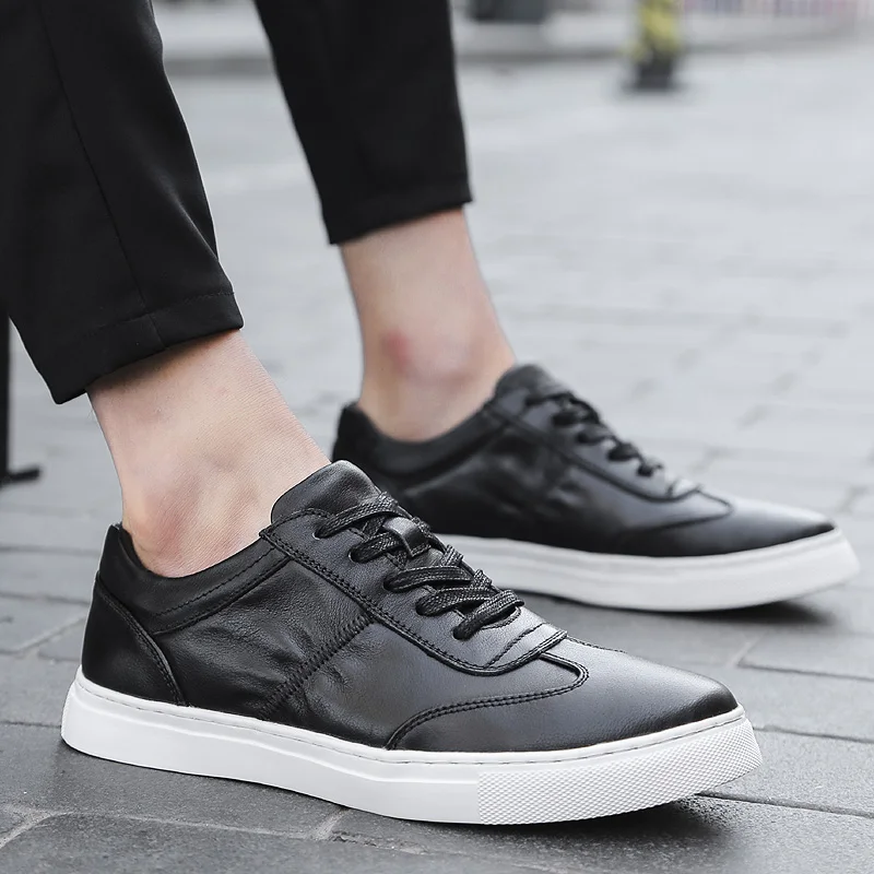 

Genuine Leather Men's Shoes fashion Handmade Office Business Wedding party Black Luxury Lace Up Formal Oxfords Mens Shoes