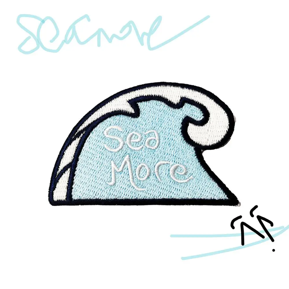 Термоклейкие нашивки SEA MORE Front Jacket Vest индивидуальные украшение одежды