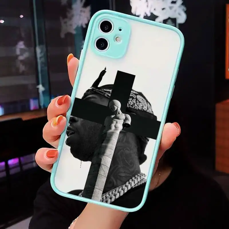 

pop Phone Cases matte transparent For blue iPhone 7 8 x xs xr 11 12 pro plus max mini Clear Funda