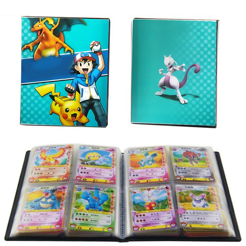 

240pcs Holder Album Pokemon Toys Cartoon Pokemones Collections Cards Album Book Binder Folder Children Top Loaded List Toys Gift
