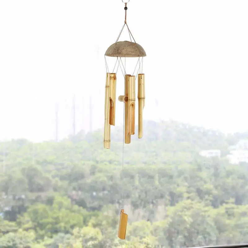 Креативные бамбуковые ветряные колокольчики Большая искусственная Кокосовая