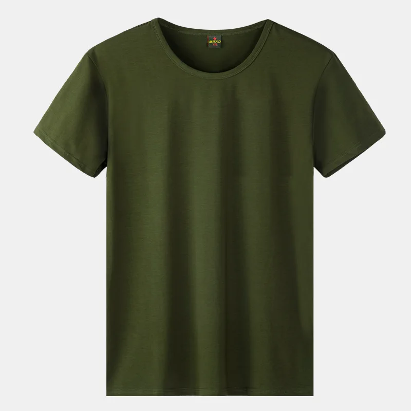 

Basic T-shirt Summer 100% Cotton T-shirt Men High Quality Solid Color Drop Sleeve Loose Tshirts Oversize Tops Classical Tops