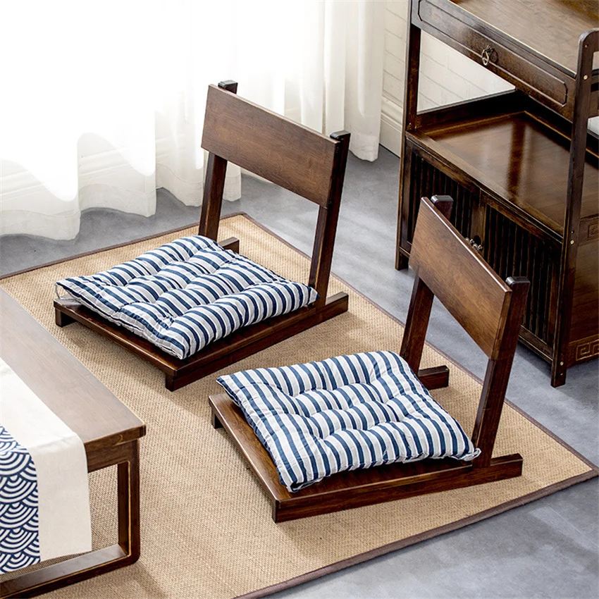 

Bamboo Legless Chair backrest Tatami Living Room Furniture Japaese Style Legless balcony sitting platform single chair