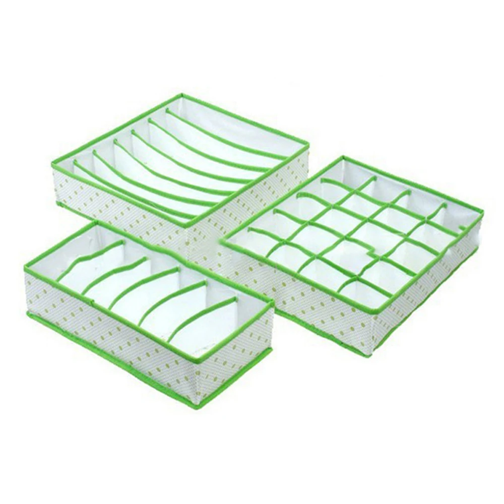 3 шт. ткань бамбуковое волокно коробка для хранения бюстгальтер нижнее белье