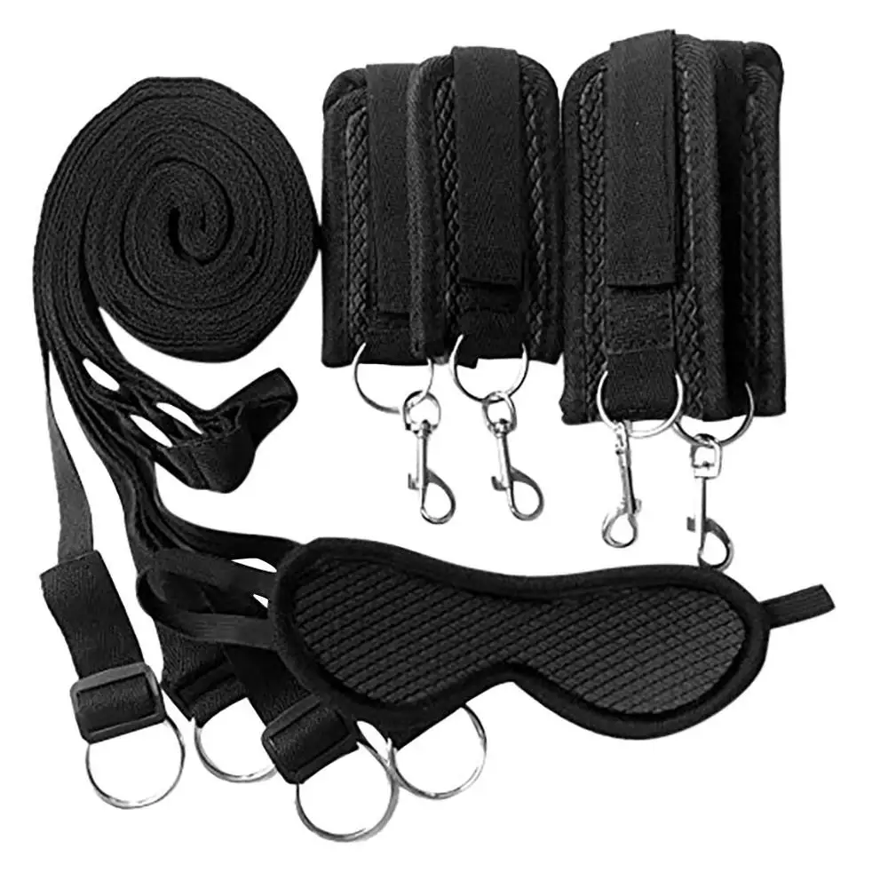 SM секс игрушки мягкие удобные PU меховые кожаные наручники и маска для глаз с