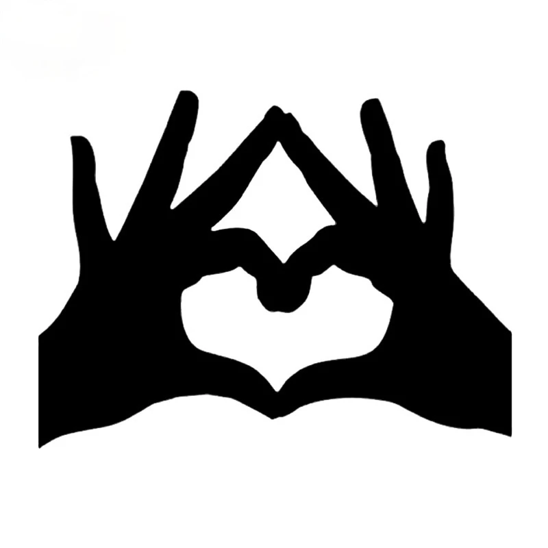 

Personality Interesting Love Hand Car Sticker Vinyl Motorcycle Accessories Waterproof Exterior Decoration Graphic PVC15x11cm