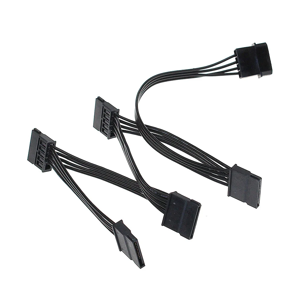 

Large IDE 4P to 5 SATA 15 Pin Power Splitter Line PC Power Conversion Line Hard Disk Drive Power Supply Extension Cable Adapter