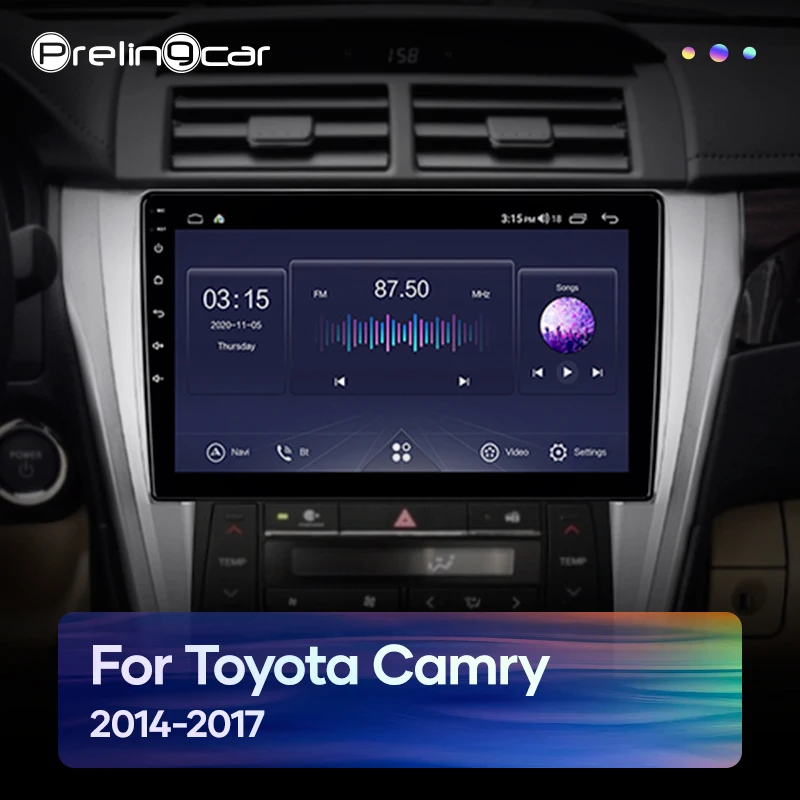 Автомагнитола Prelingcar 2 Din Android 10 0 без DVD мультимедийный видеоплеер GPS навигация для
