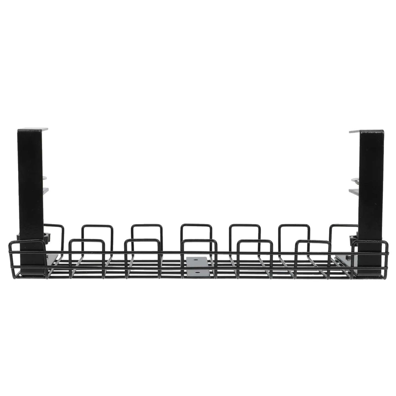 

Hanging Wire Storage Rack Office Power Line Organizer Under-Desk Cable Holder (Black)
