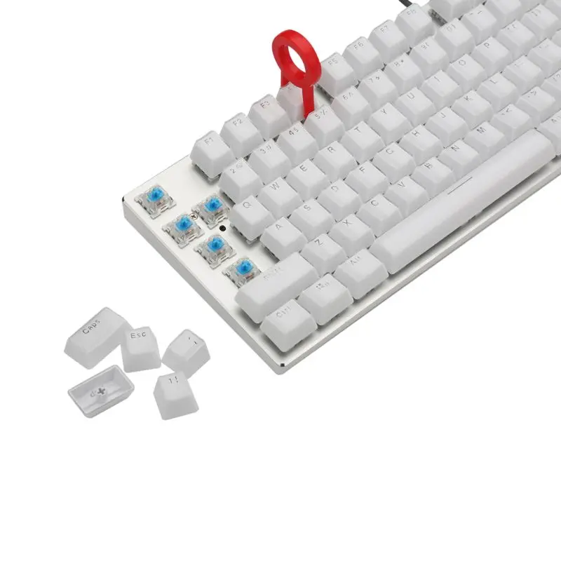 

104 Keys Layout Low Profile Set for Mechanical Keyboard Backlit Crystal Edge Design Cherry MX With Key Puller