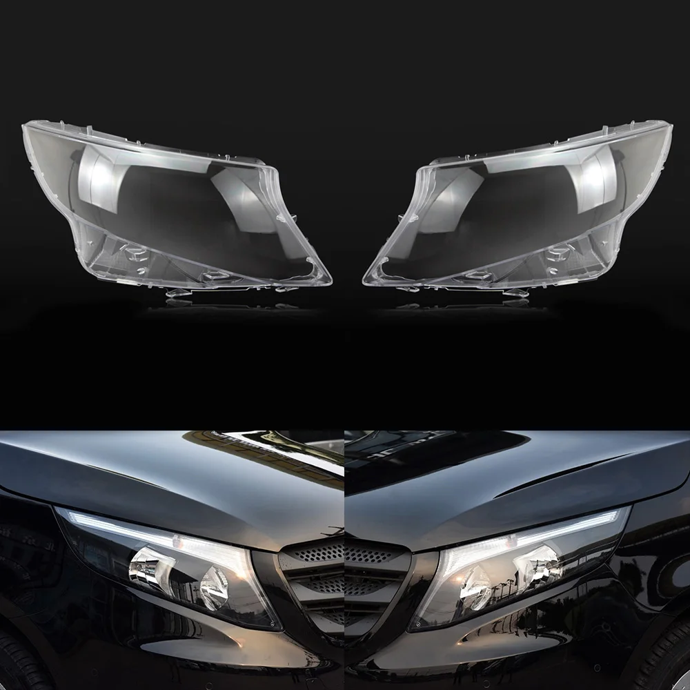 A Pair Для Mercedes-Benz Vito V Серия Автомобильная фара с прозрачными линзами - Цвет: A Pair