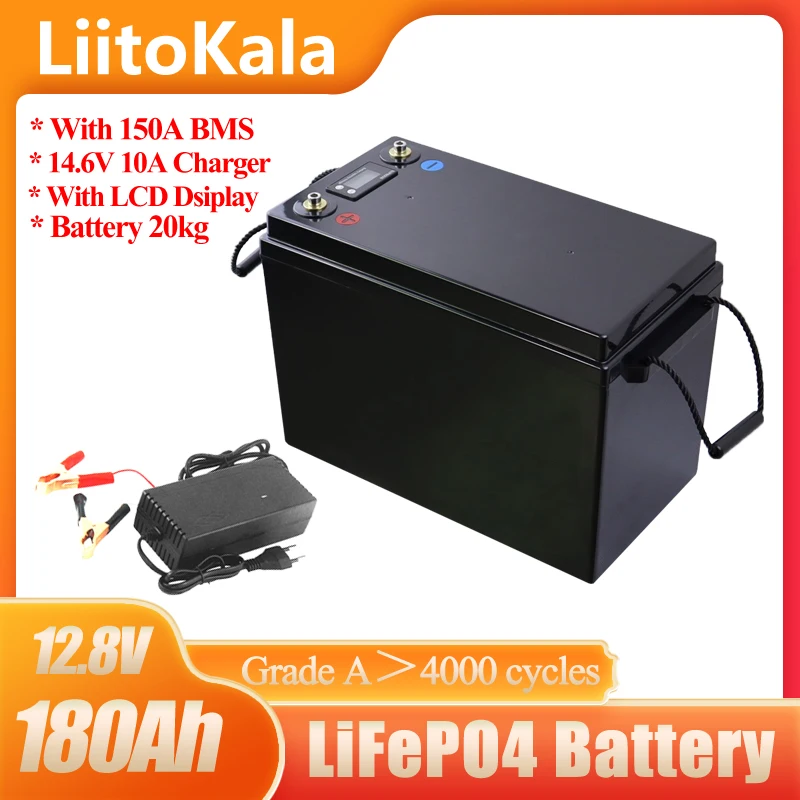 Аккумуляторная батарея LiFePO4 12 8 В 3000 Ач циклов для кемперов гольф-карт