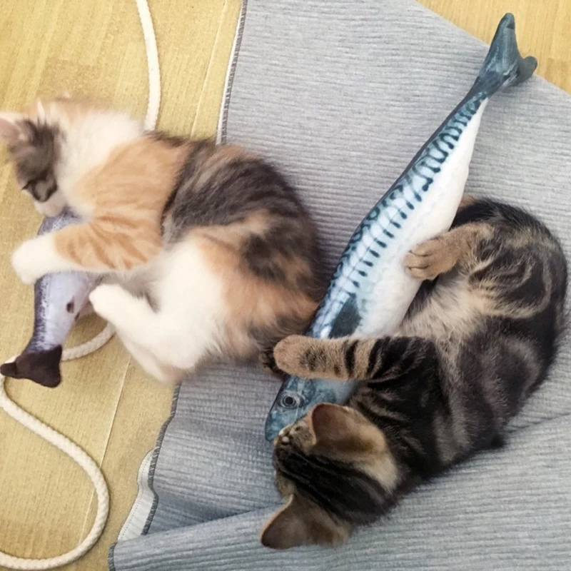 3D Artificial Fish Pet Cat Toy Catnip Household Products Bite Plush Pillow Dolls Simulation Toys | Дом и сад