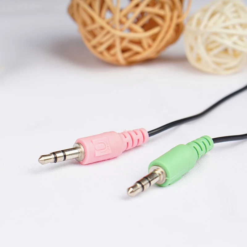 3 5 мм стерео аудио разъем кабеля разделителя 5mm 1 Мужской до 2 Женский y