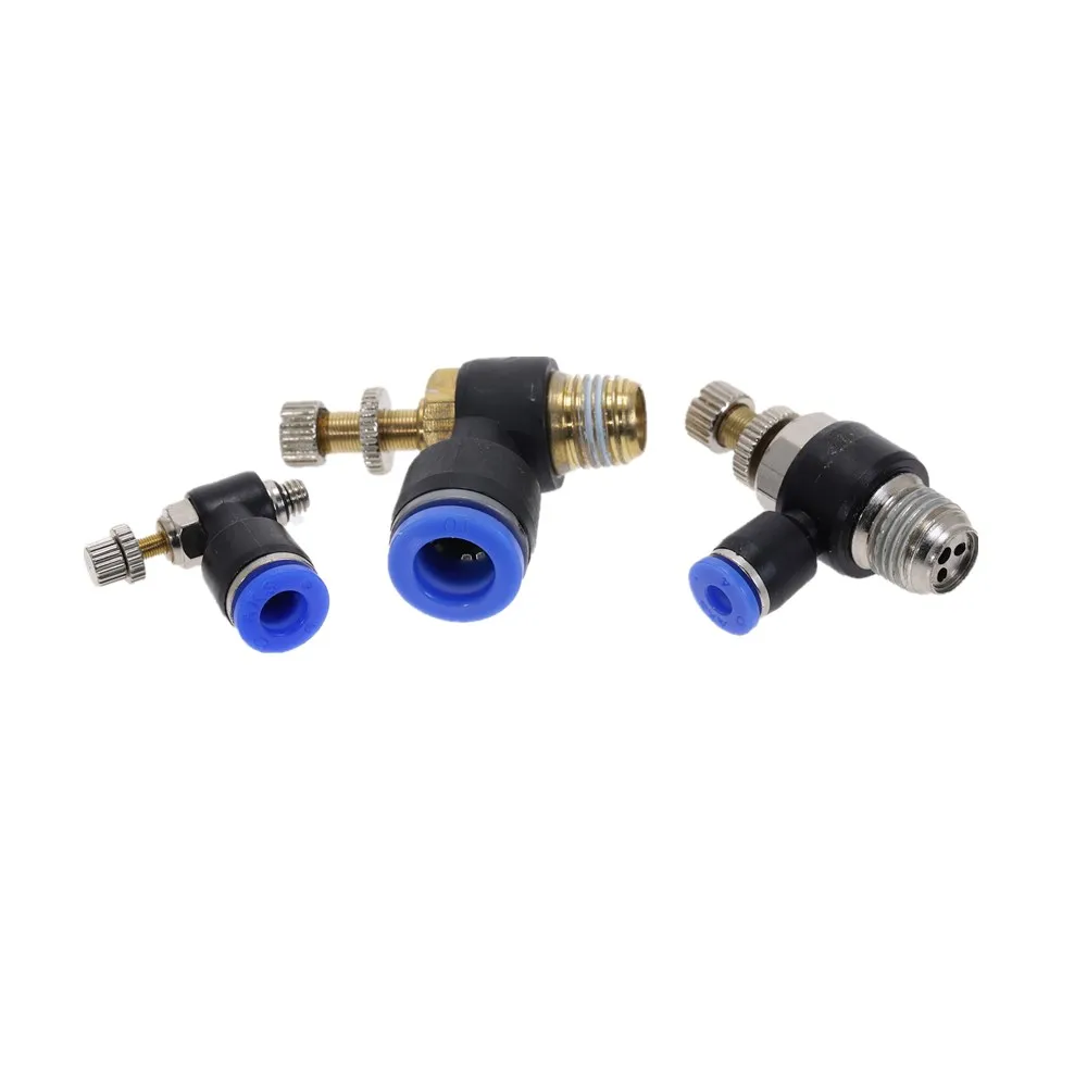 5 шт. пневматический регулятор скорости быстроразъемный регулирующий клапан SL4 6 8