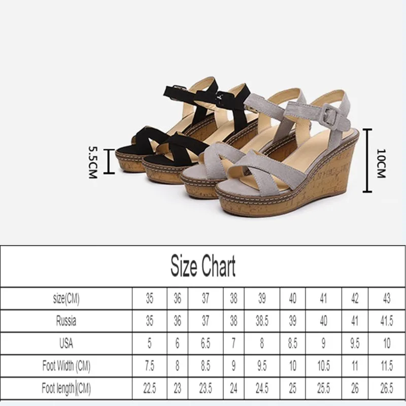 Женские сандалии на высоком каблуке и платформе римские толстой