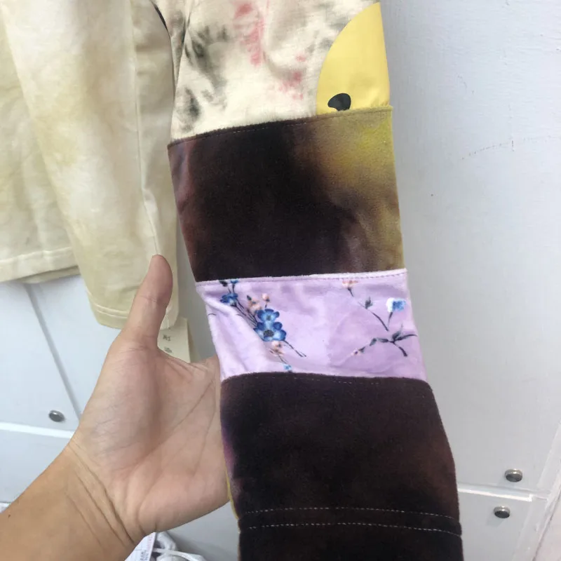 

High Quality 2020FW Hip-Hop Tie Dye Kapital Sweatshirts Men Women Streetwear Stitching Pullovers Oversize Casual Hoodie