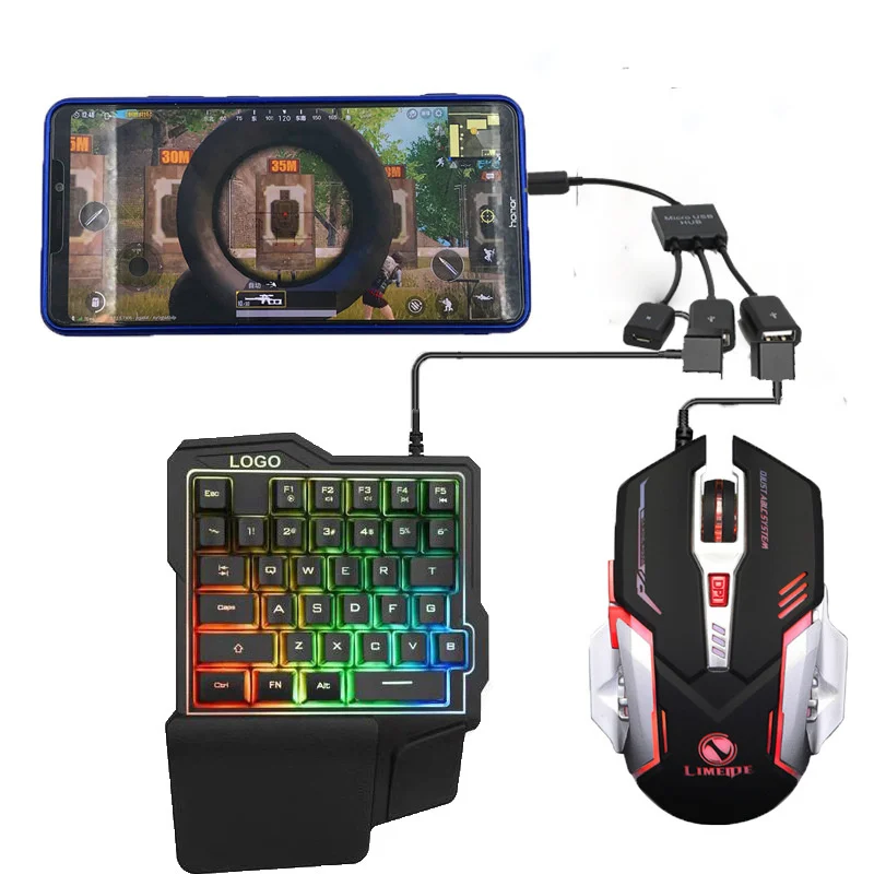 

Android Keyboard Mouse Set Mobile Game Peripherals Eat Chicken Throne