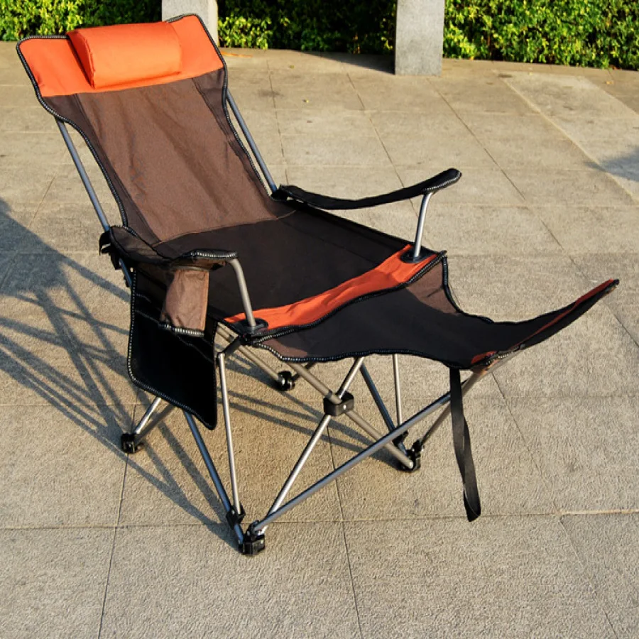 구매 휴대용 야외 접이식 의자 안락 의자 야외 캠핑 하이킹 낚시 의자 의자 점심 시간 접이식 침대