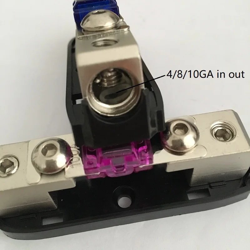 5 шт./лот цинковый сплав 4AWG 8AWG In Out Mini ANL Blade автомобильный аудио держатель