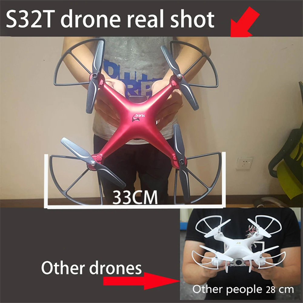 S32T 4K Дрон с камерой вращающийся HD Квадрокоптер с 1080P Wifi FPV Дрон Профессиональный Дрон полёт 20 минут RC вертолет