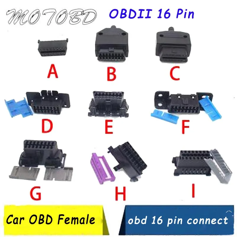 OBD Мужской Женский Разъем OBD2 16Pin разъем адаптер II OBDII J1962 в наличии | Автомобили и
