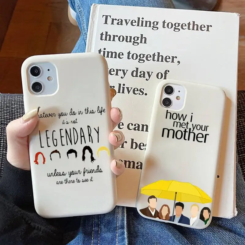 America sitcom how i met your mother himym Phone Case Solid Color Soft Cover for iphone 13 11 Pro Max X XS XR 7 8 6 6S Plus | Мобильные